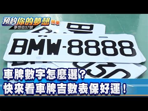 數字學車牌